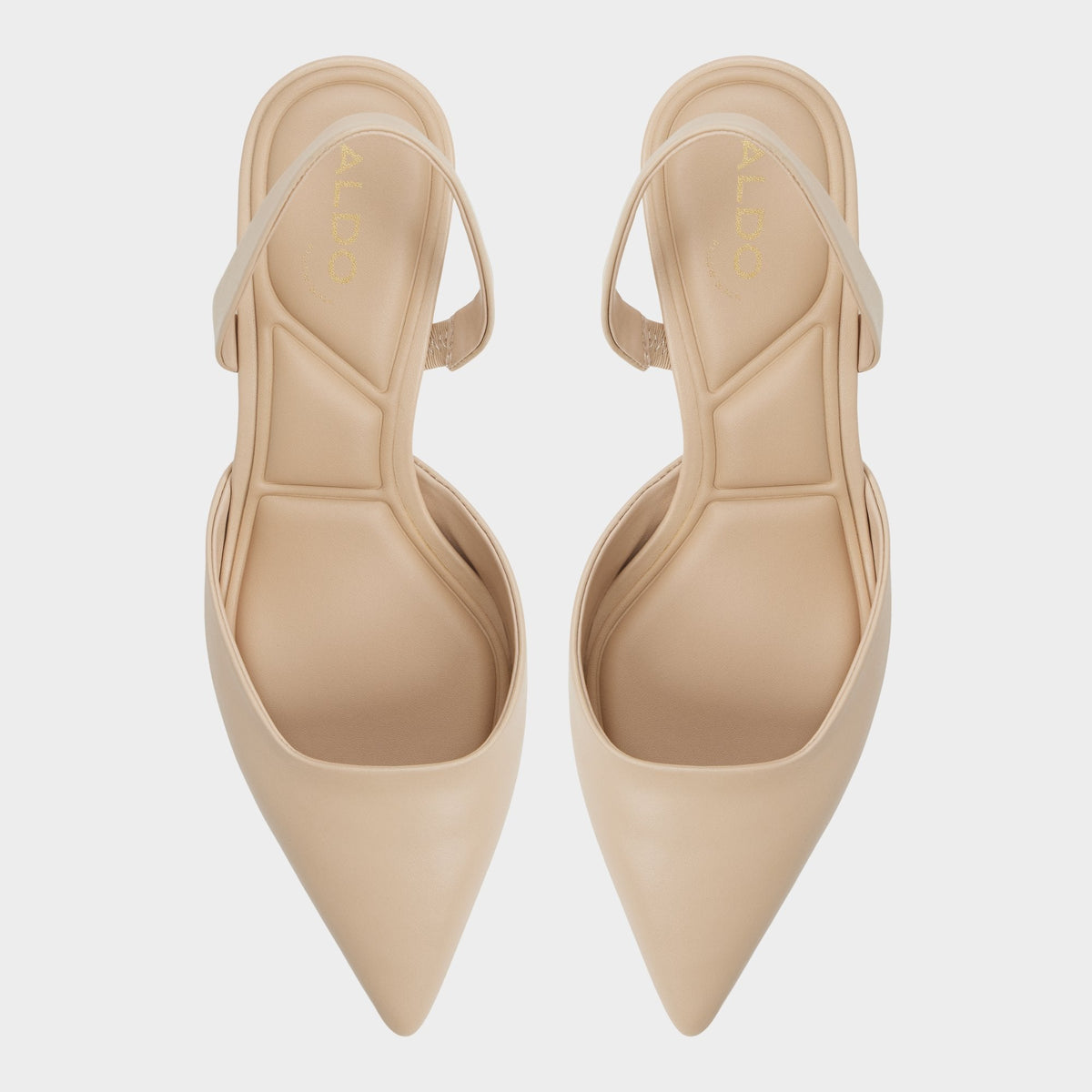Aldo Gavedessi in Medium Beige - Slingback heel, Kitten heel
