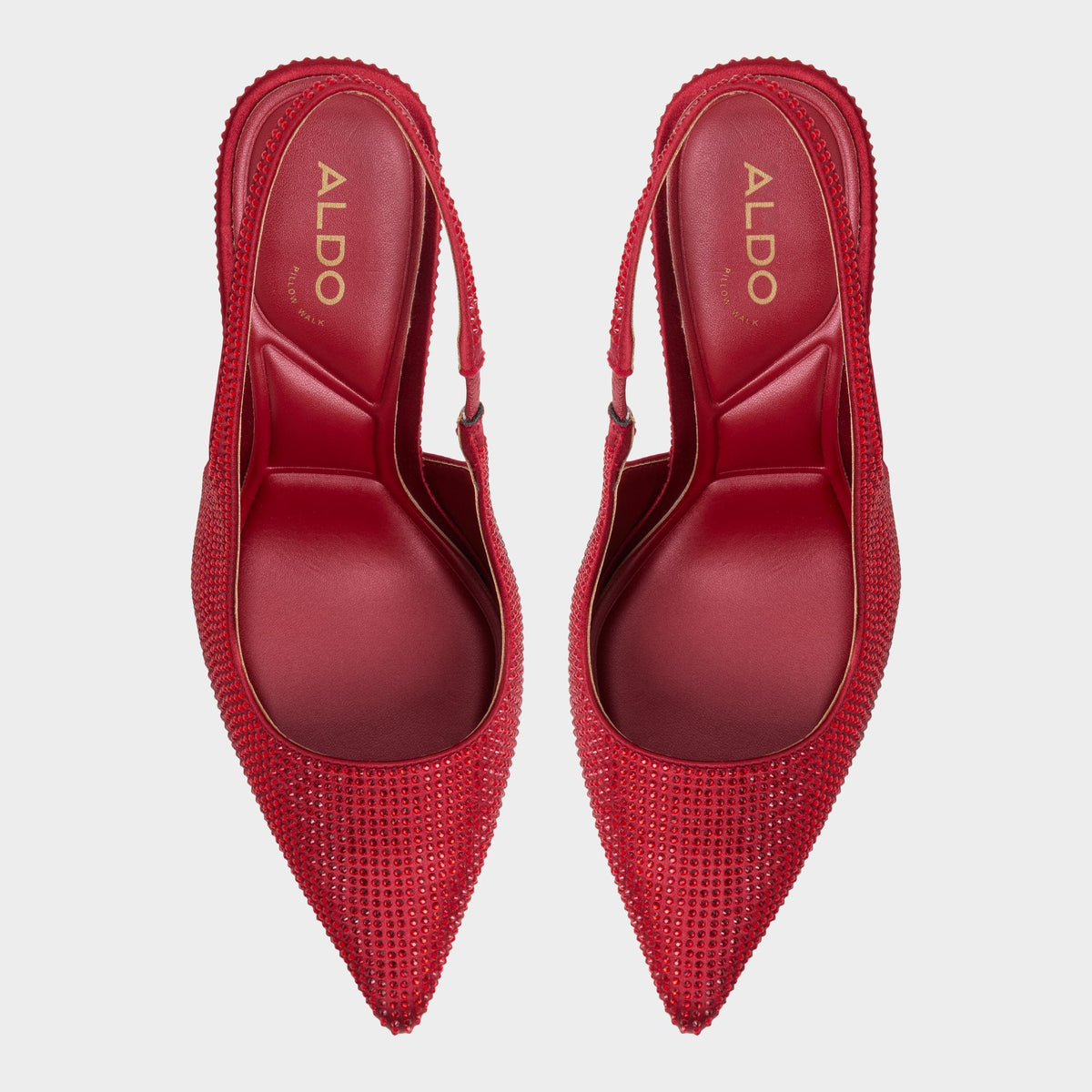 Aldo Lovebloom in Xt Dark Red - Slingback heel, Stiletto heel