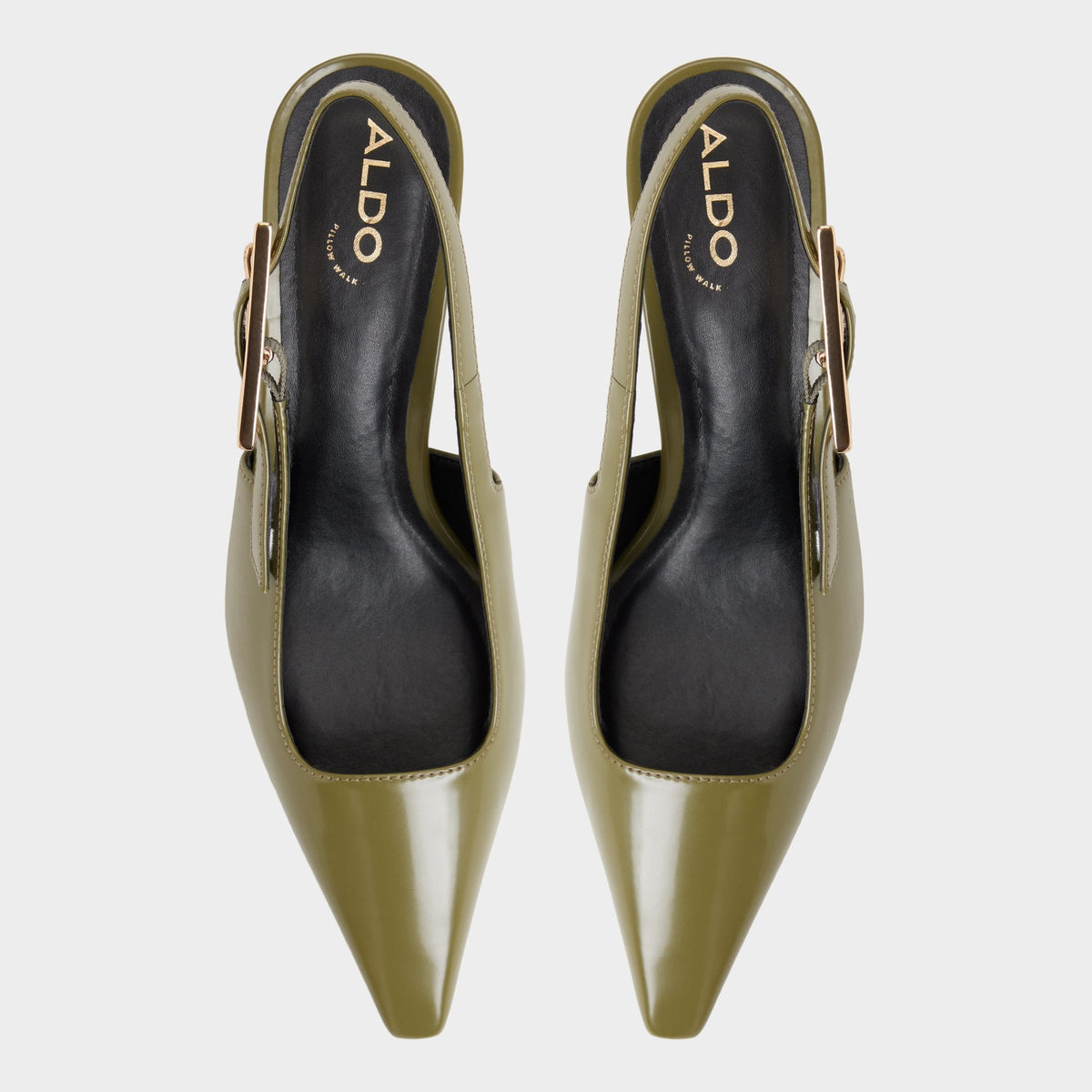 Aldo Nealie in Khaki 14139074 - Slingback heel, Kitten heel