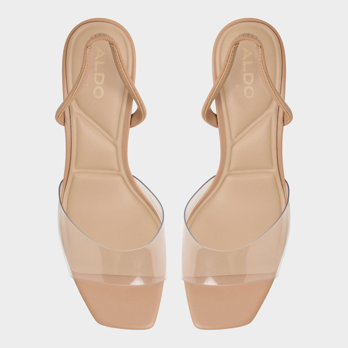 Aldo Andyana Beige Women's Strappy sandals - Slingback heeled sandal, Stiletto heel