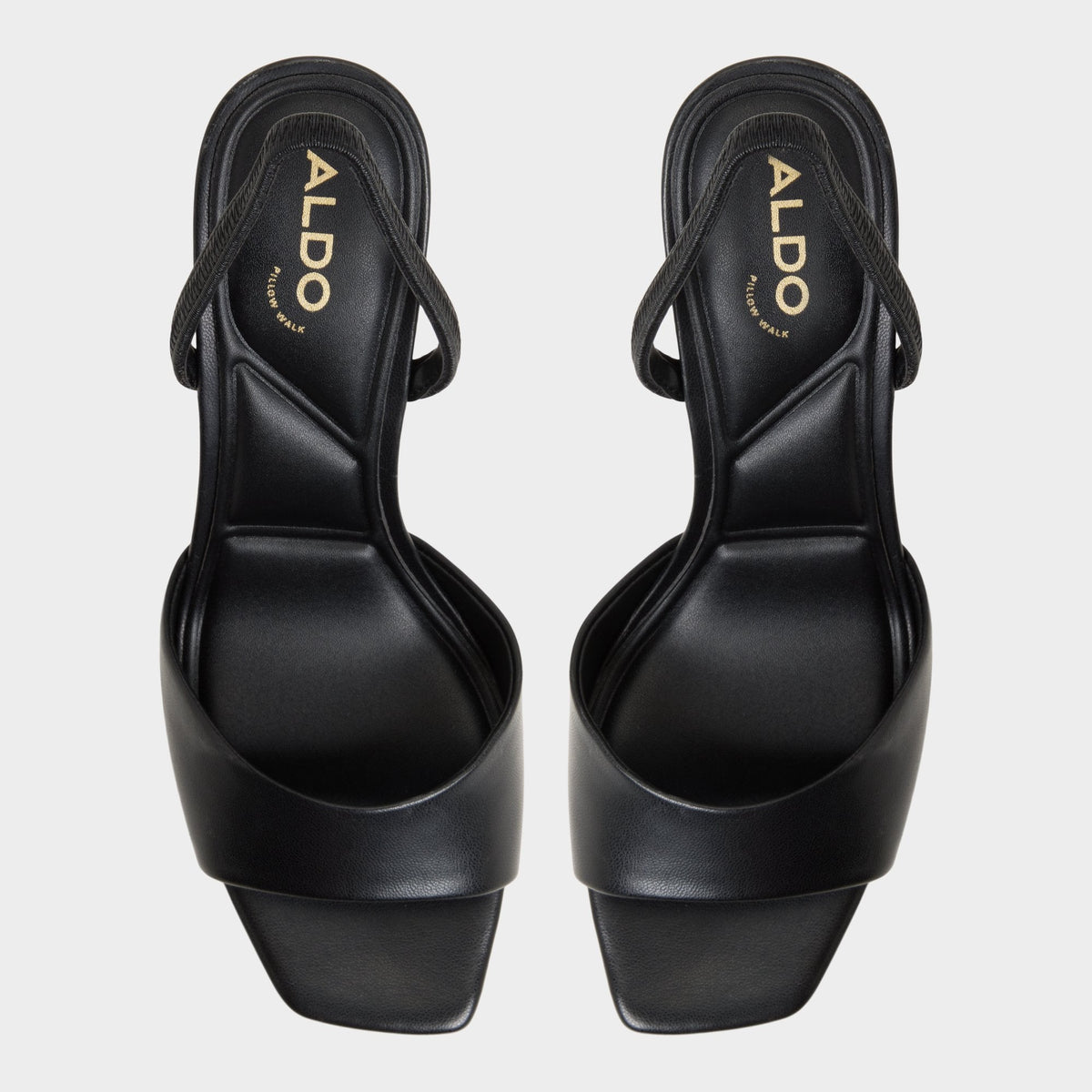 Aldo Andya Black Women's Strappy sandals - Slingback heeled sandal, Stiletto heel