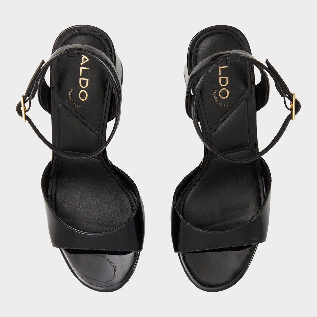 Aldo Valoria Black Women's Platform sandals - Strappy heeled sandal, Platform