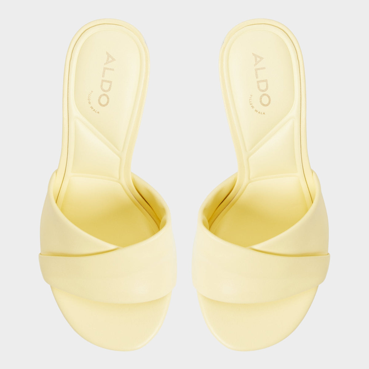 Aldo Lyhanna Light Yellow Women's Heeled mules - Heeled mule, Stiletto heel