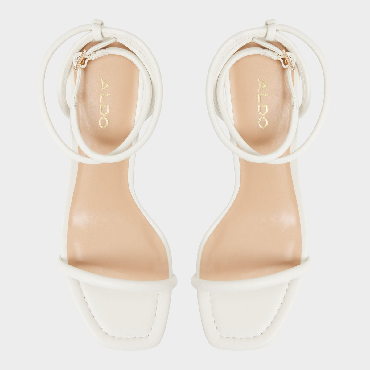 Aldo Demmi White Women's Strappy sandals - , Kitten heel
