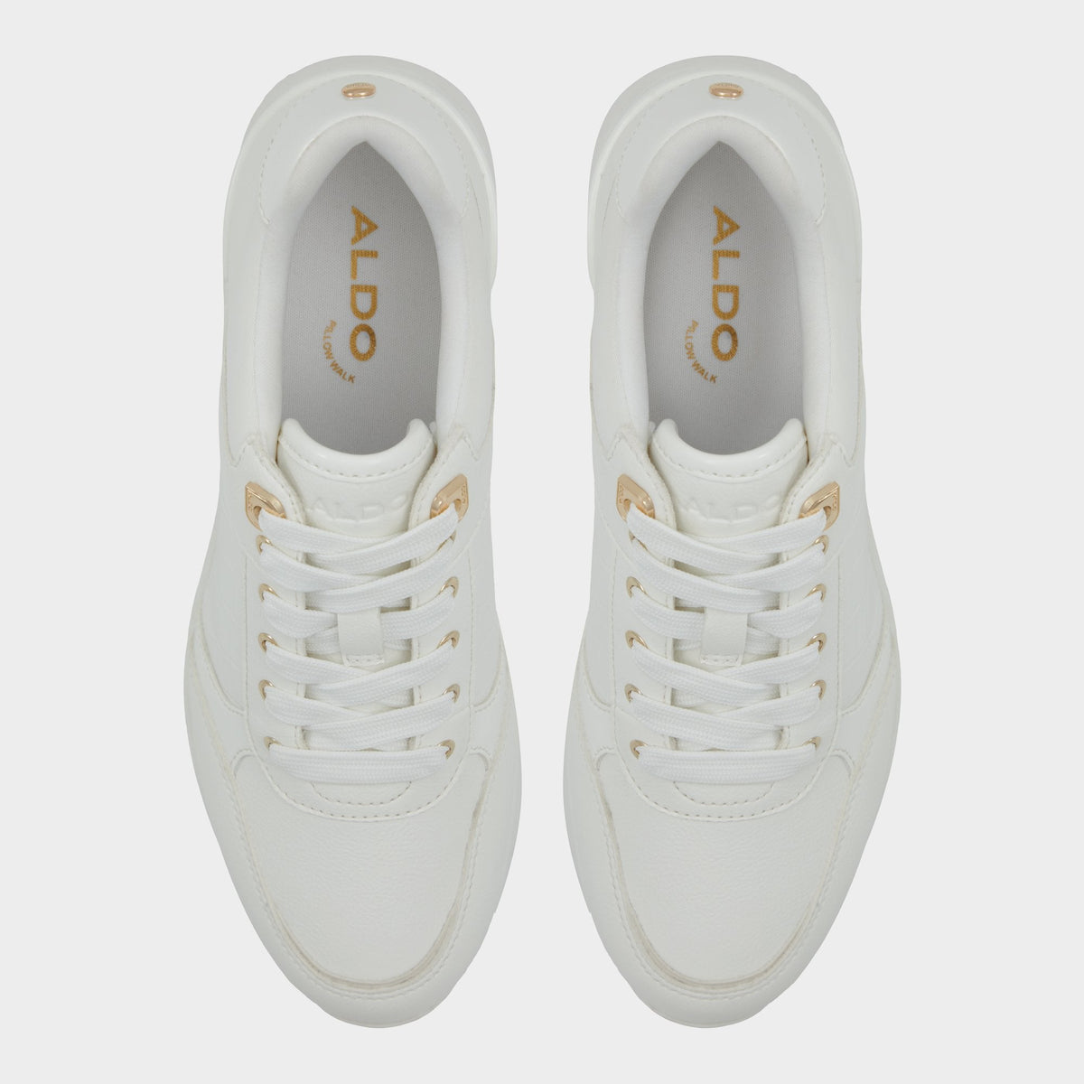 Aldo Iconistep White Overflow Women's Low top sneakers - Wedge sneaker, Wedge heel