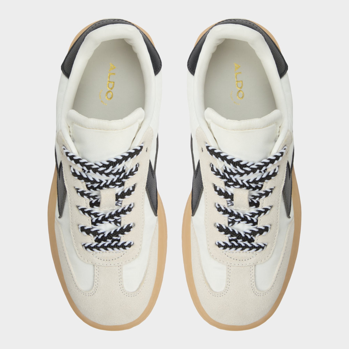 Aldo Retrostep White/Black Women's Low top sneakers - Low top sneaker, Jogger sole