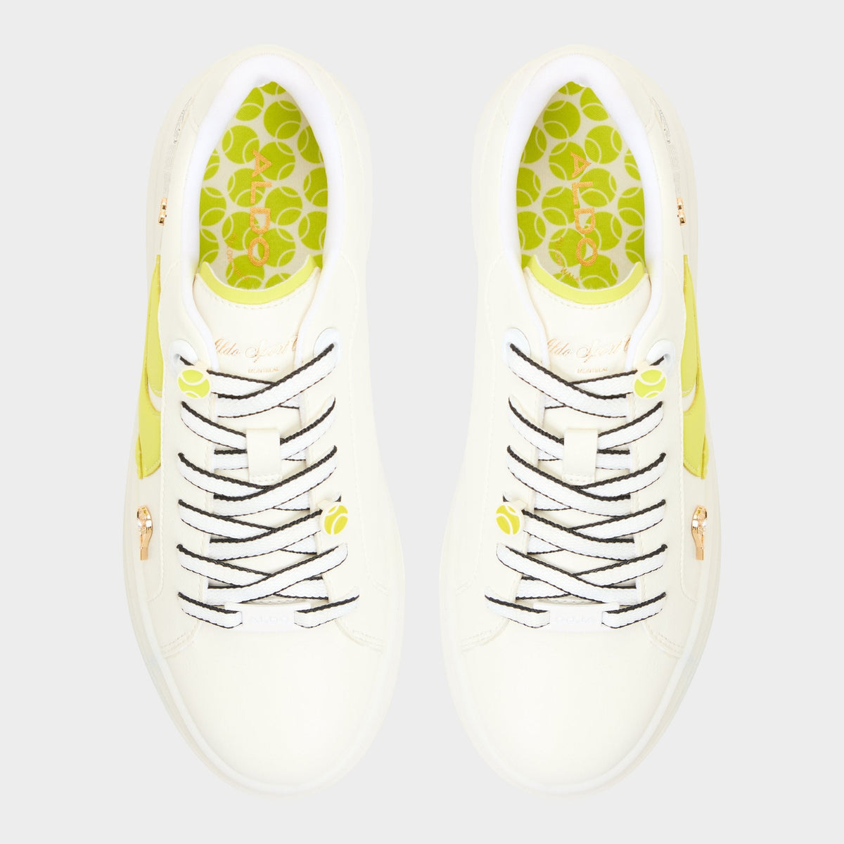 Aldo Clubchamp White Combo Women's Platform and wedge sneakers - Low top sneaker