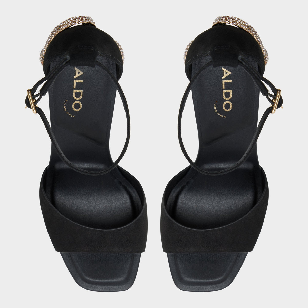Aldo Medusa in Other Black 14266744 - Strappy heeled sandal, Platform