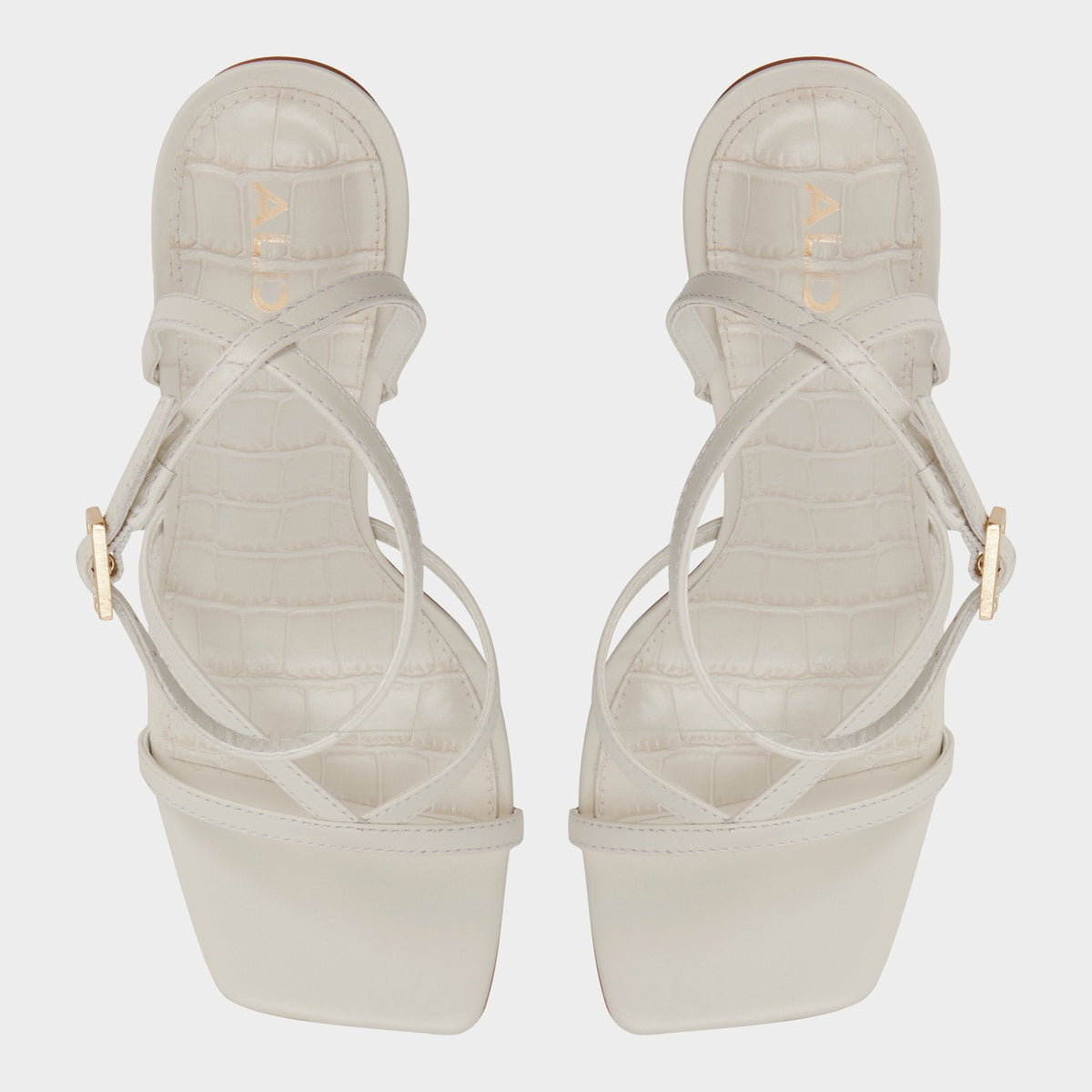 Aldo Beachglass in White Bone - Strappy heeled sandal