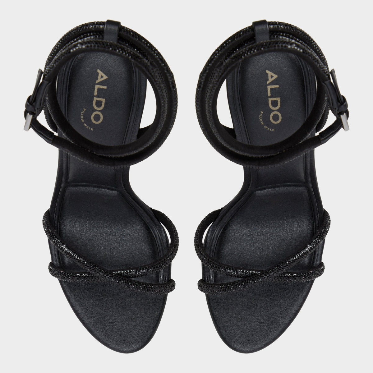 Aldo Manaelden Black Women's Strappy sandals - Strappy heeled sandal, Stiletto heel