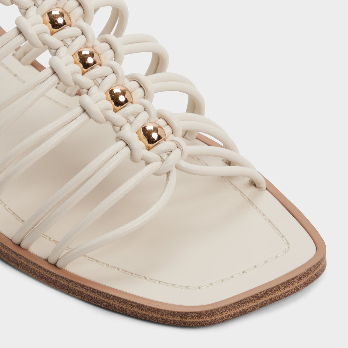Aldo Unoma in White Bone - Strappy flat sandal