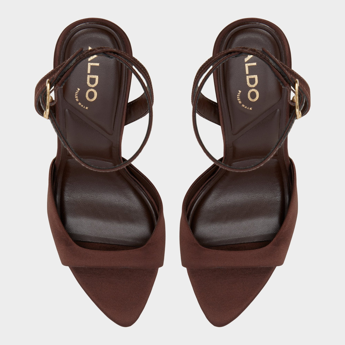 Aldo Forevermore in Dark Brown 14154135 - Strappy heeled sandal, Stiletto heel