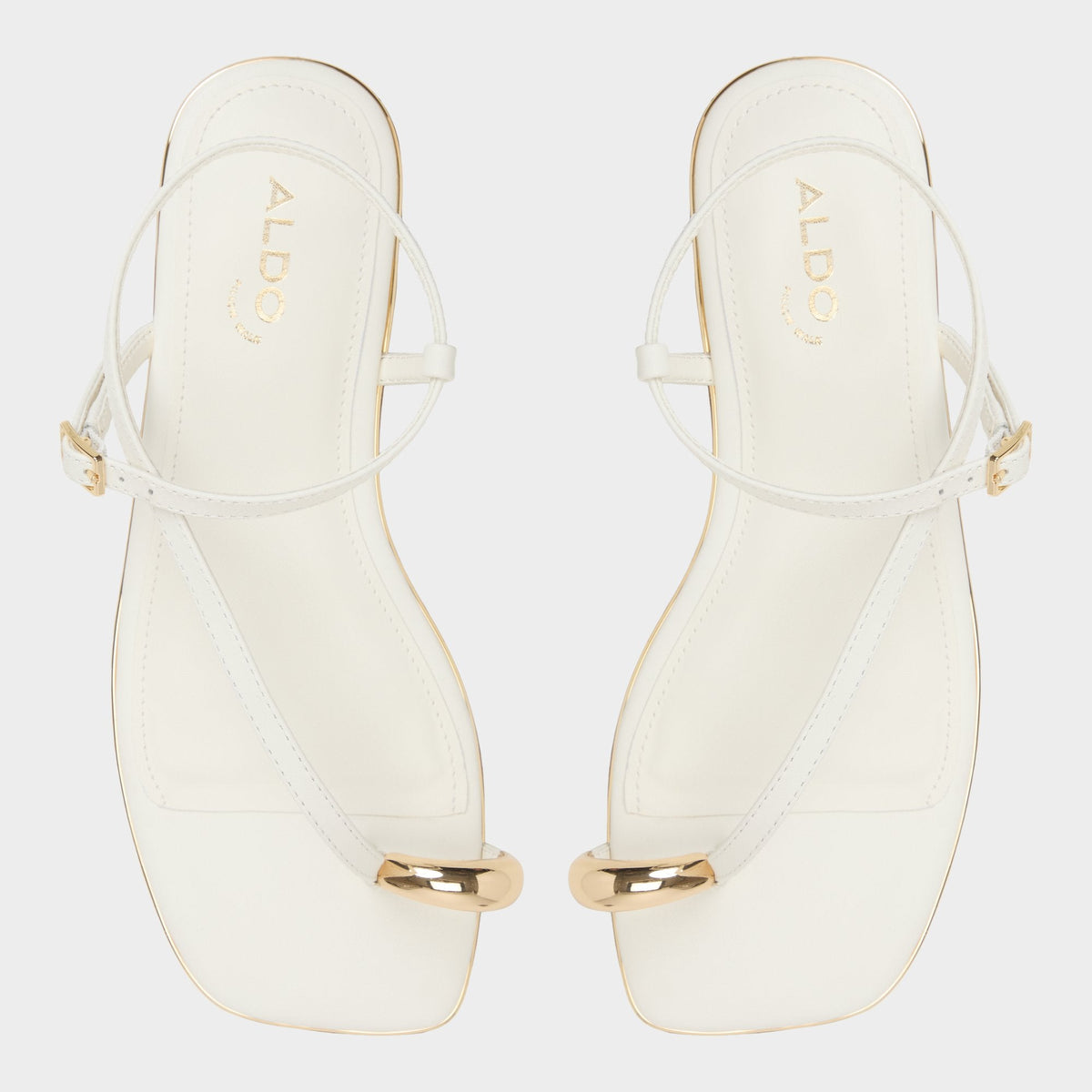 Aldo Jomalina White Women's Flats - Strappy flat sandal