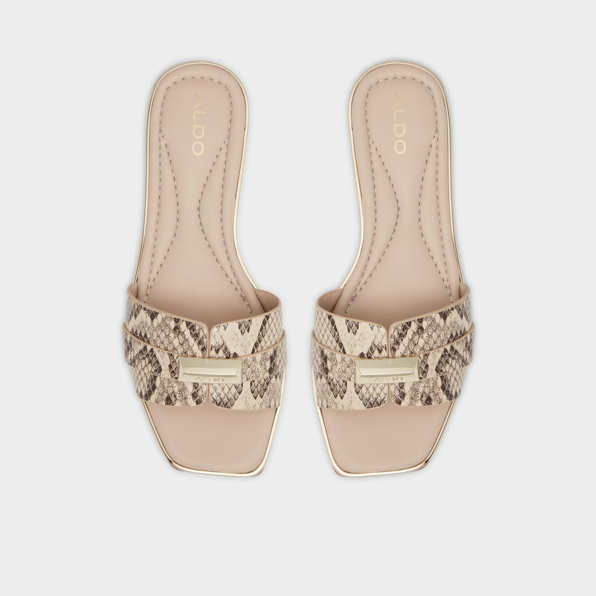 Aldo Darine Natural Women's Flats - Slide sandal