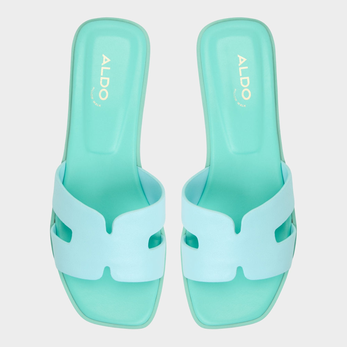 Aldo Itsandal Turquoise Women's Flats - Slide sandal