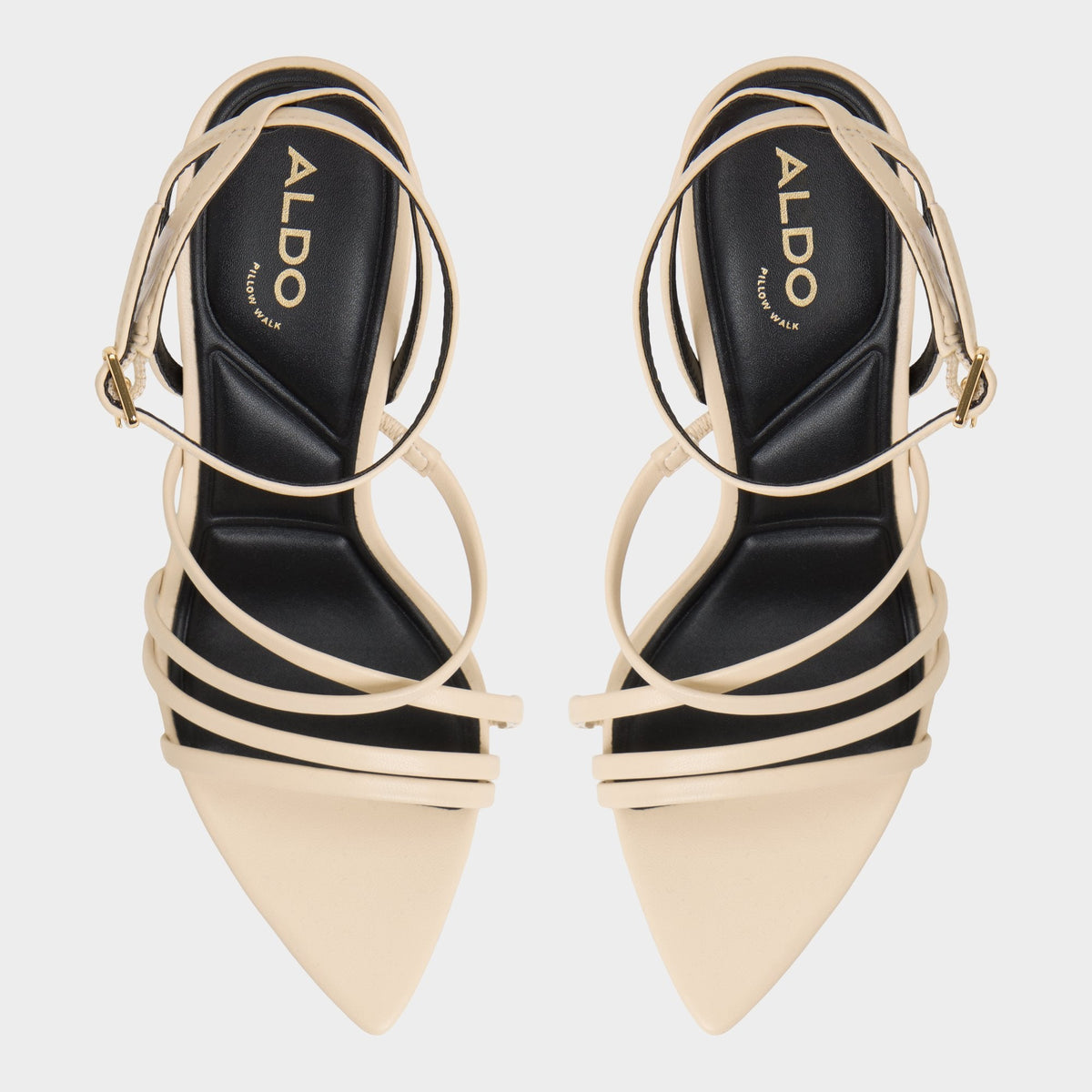 Aldo Solania Light Beige Women's Strappy sandals - Heeled sandal, Stiletto heel
