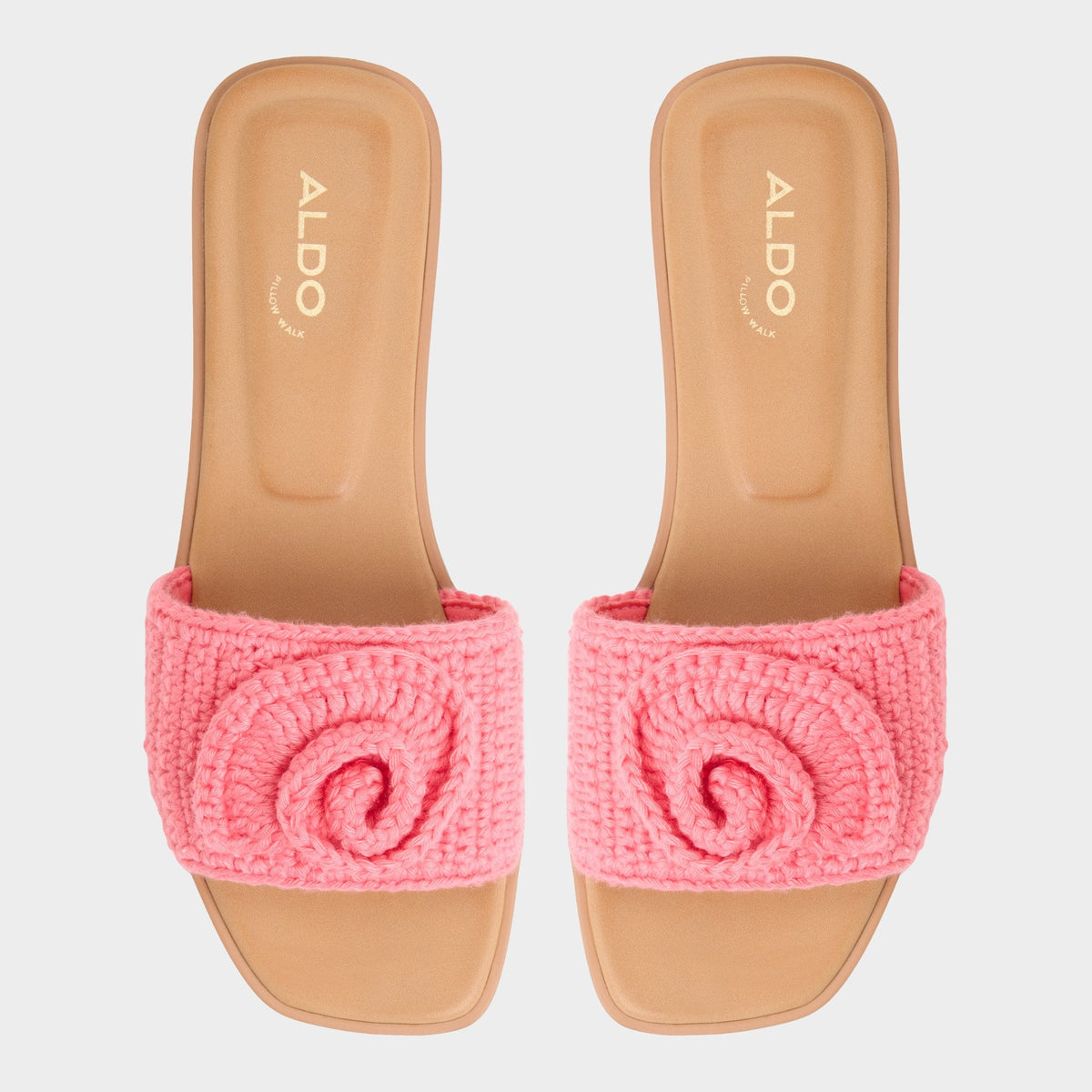 Aldo Sabbia Medium Pink Women's Flats - Slide sandal