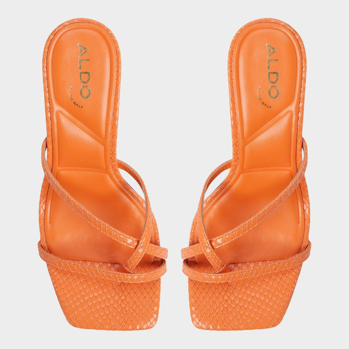 Aldo Calypsa Medium Orange Women's Heeled mules - Strappy heeled sandal
