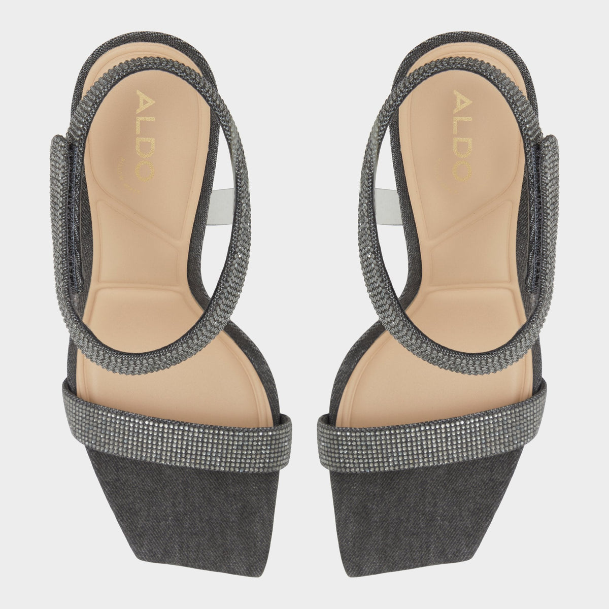 Aldo Rosy Dark Grey Women's Strappy sandals - Strappy heeled sandal