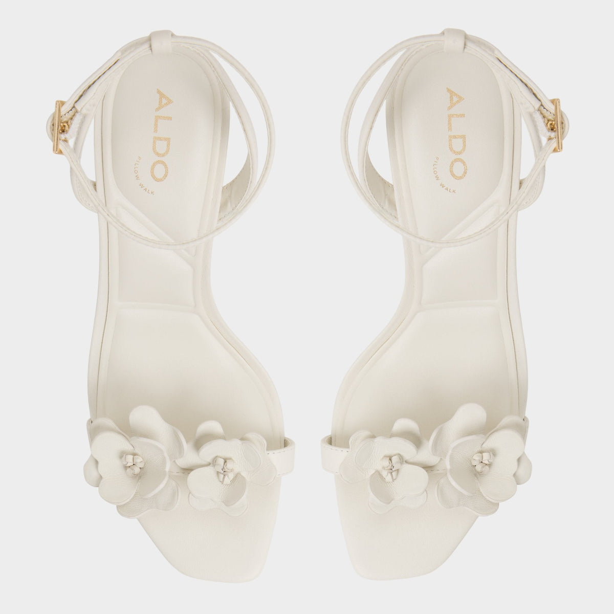 Aldo Daisylily White/Bone Women's Heeled sandals - Strappy heeled sandal, Stiletto heel
