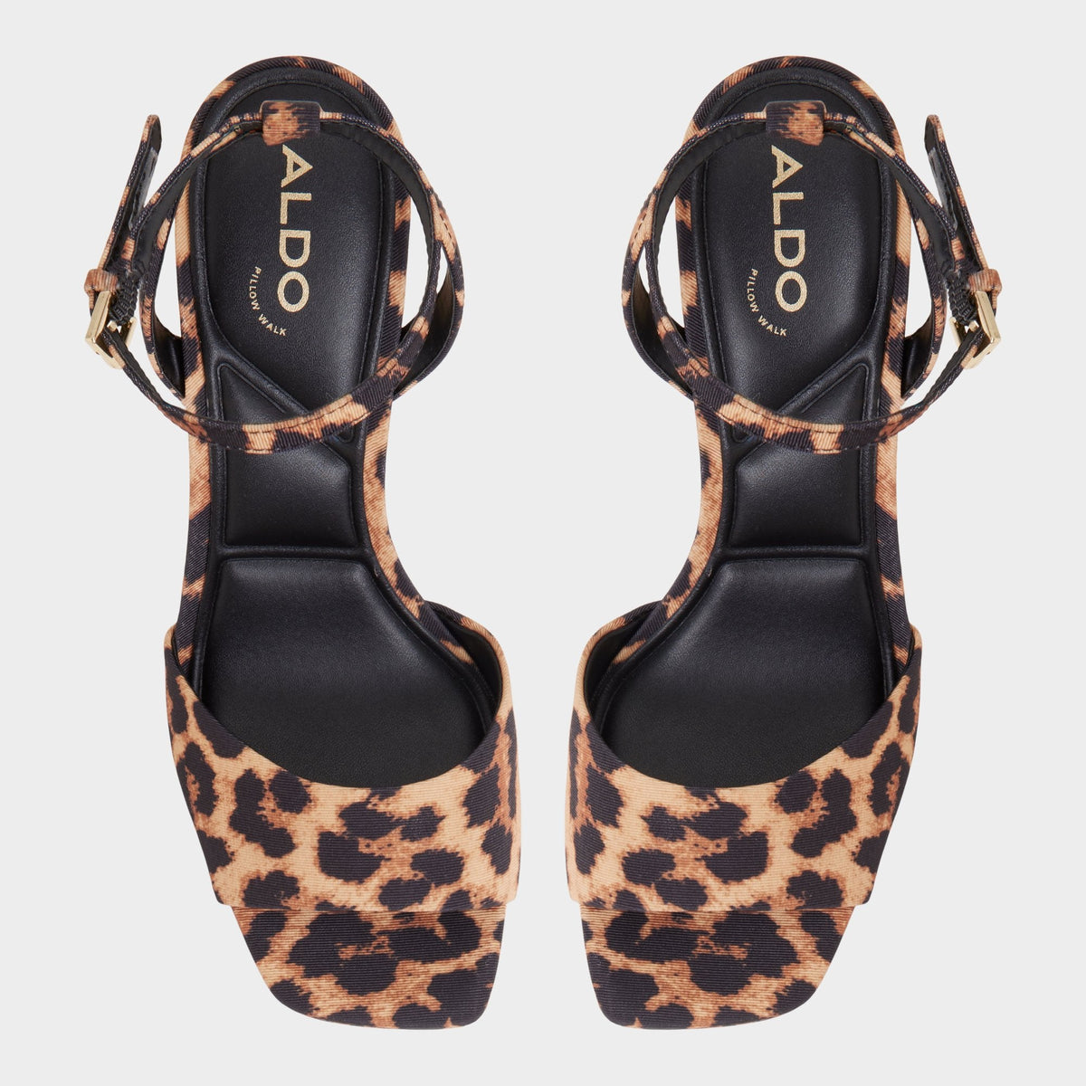Aldo Chicgleam Brown Multi Women's Strappy sandals - Strappy heeled sandal, Platform