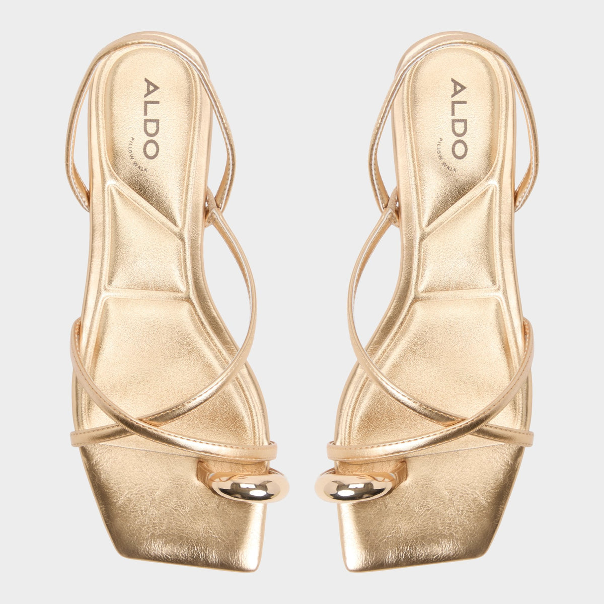 Aldo Synthesa Gold Women's Travel essentials - Flip flop