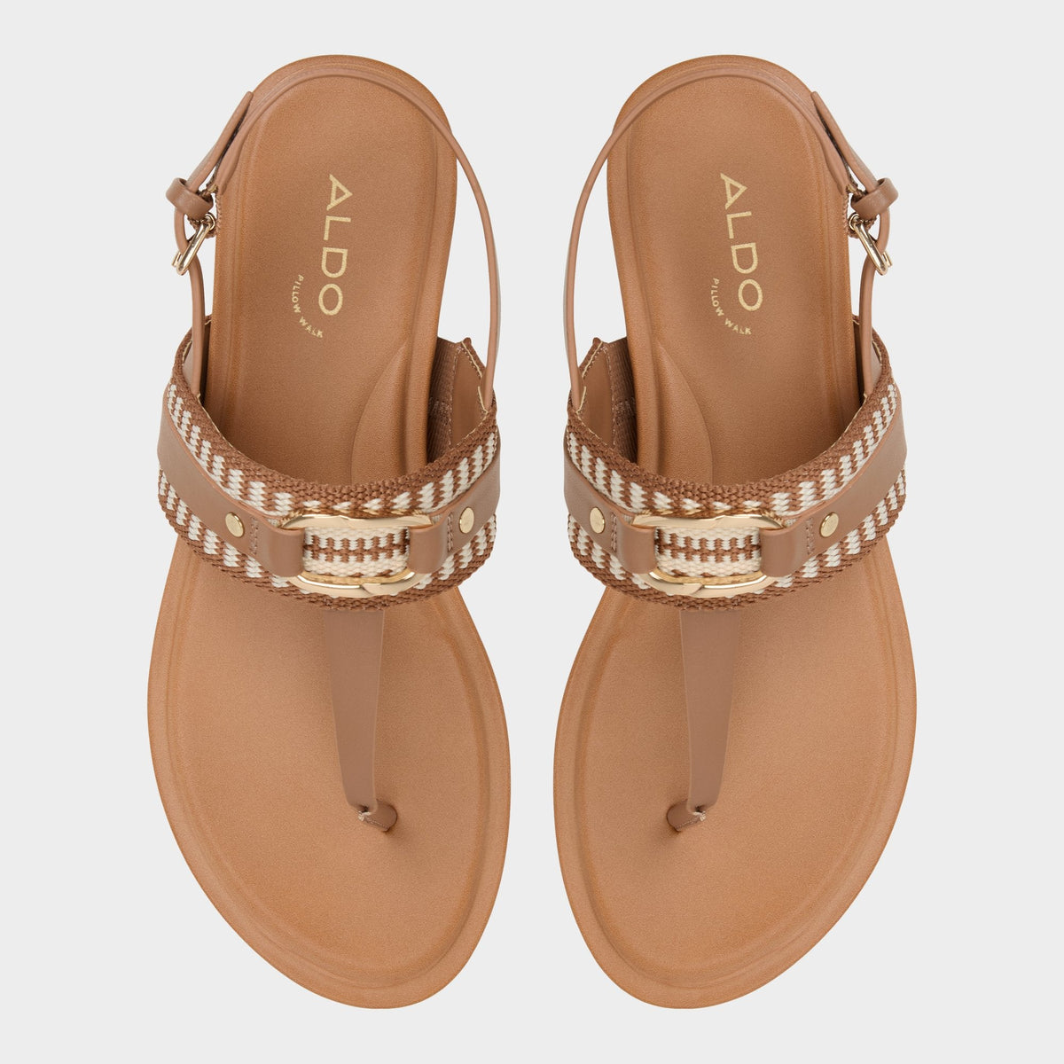 Aldo Taylen Medium Brown Women's Festival shoes accessories - T-strap sandal