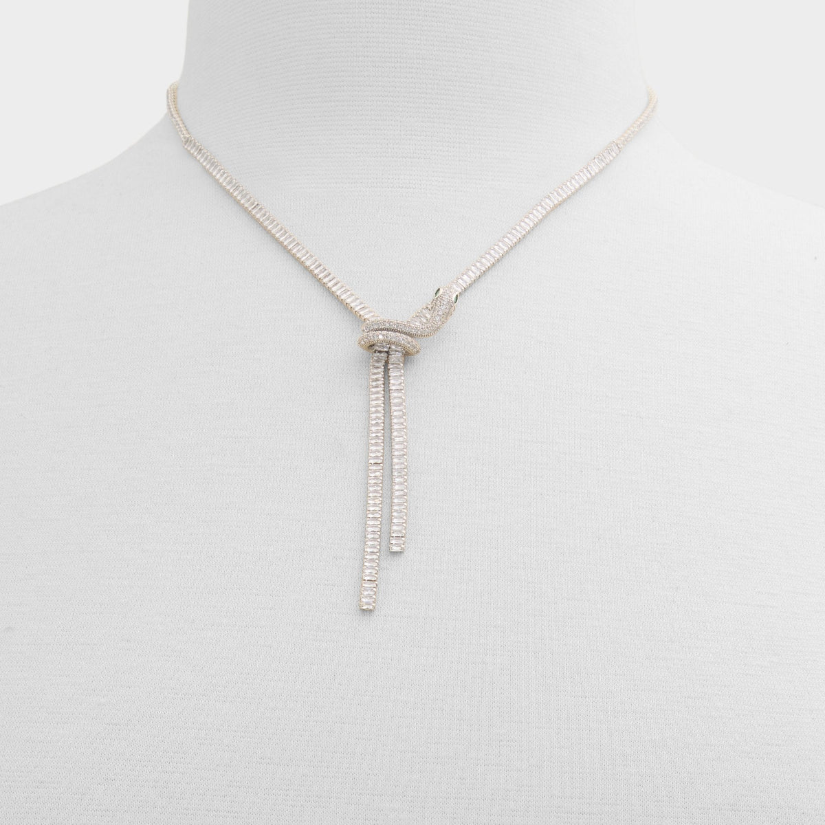 Aldo Venomarra in Silver Clear Multi - Statement necklace