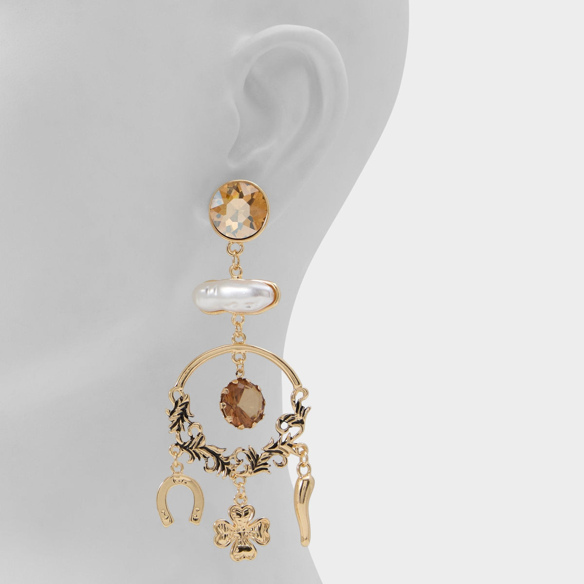 Aldo Chances in Champagne - Chandelier earrings