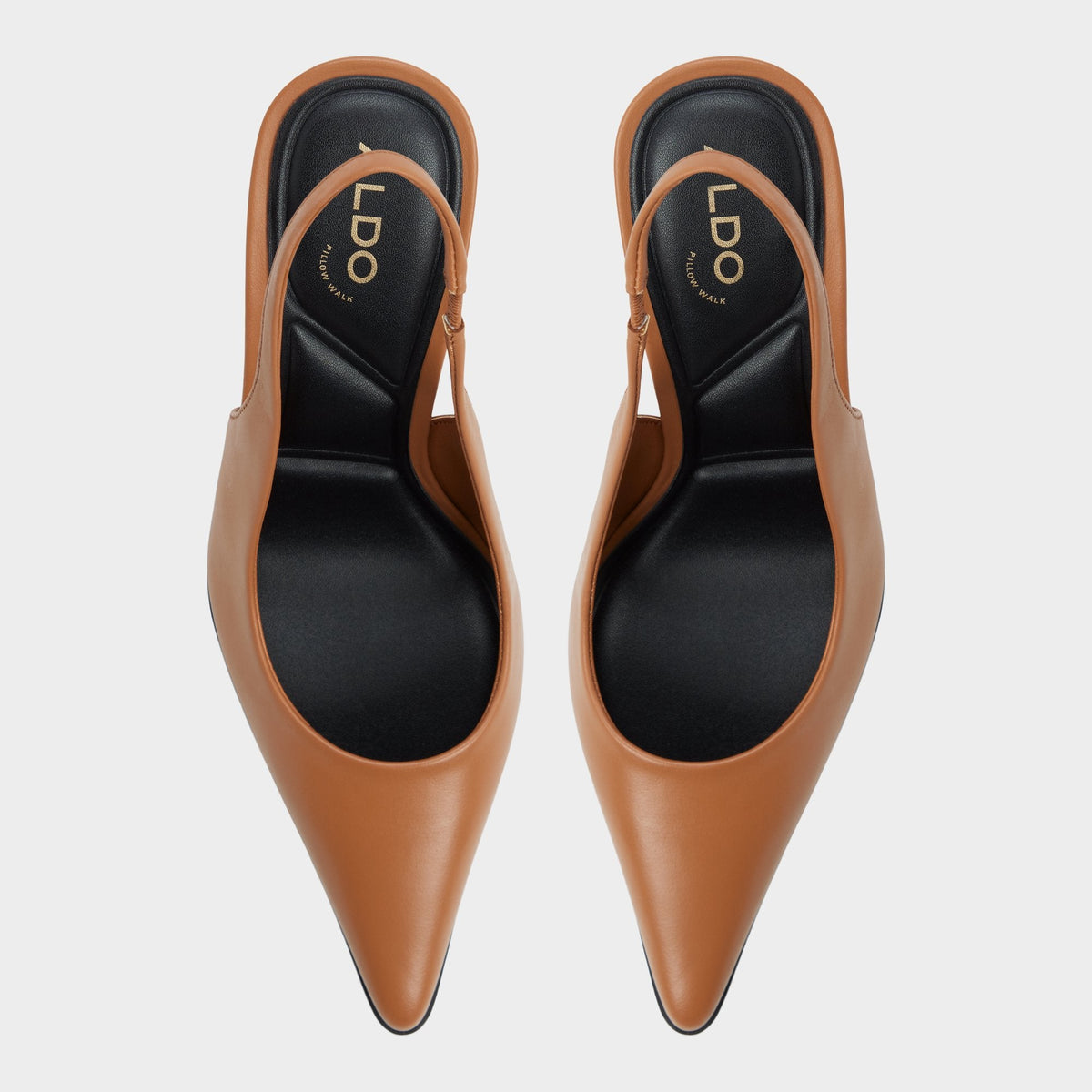 Aldo Re in Samantha Light Brown - Sling back high heel, Stiletto heel
