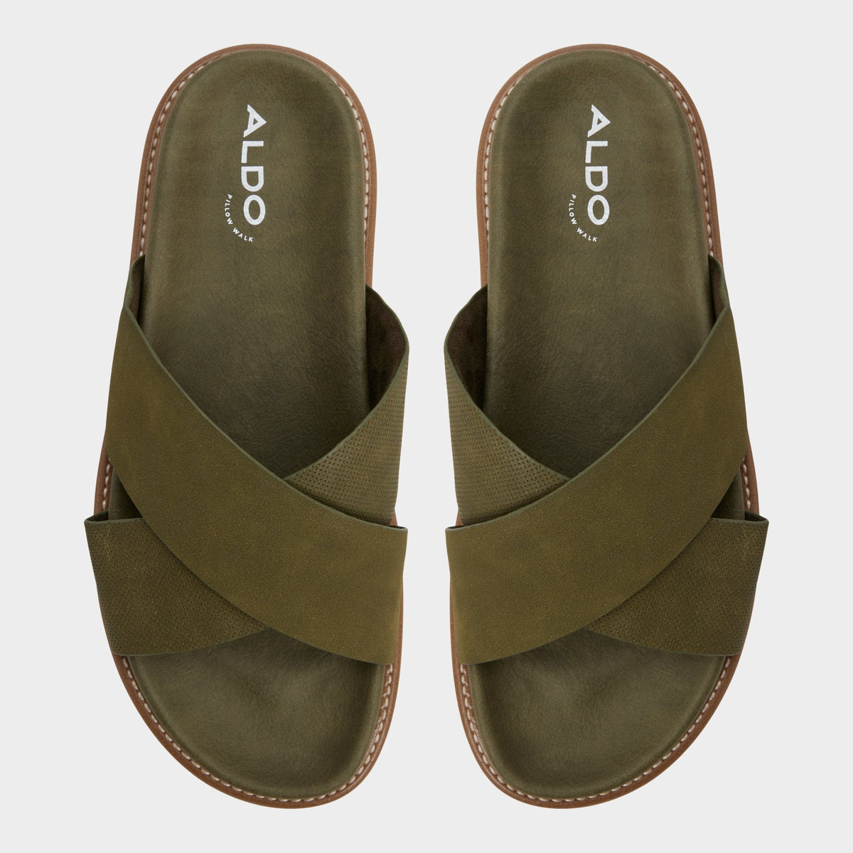 Aldo Marrin in Olive - Slide sandal