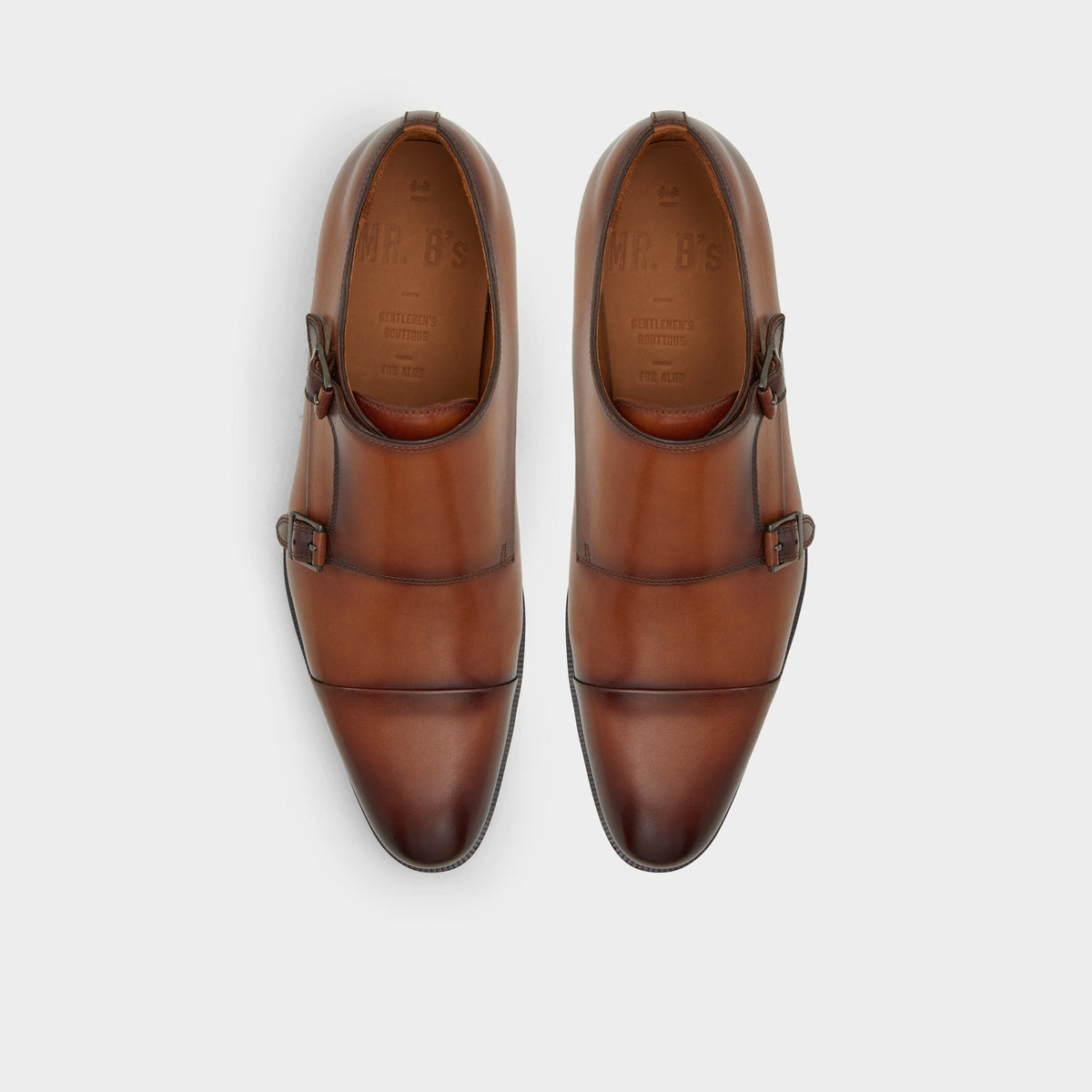 Aldo Axwell Cognac Men's Dress Shoes - Monkstrap loafer
