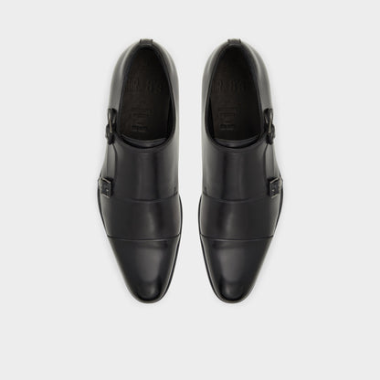Aldo Axwell Black Men's Dress Shoes - Monkstrap loafer