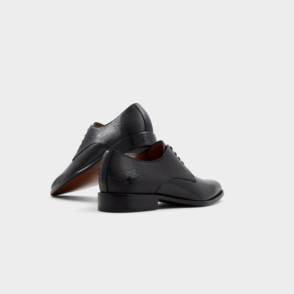Aldo Halbart Black Leather Embossed Men's Oxfords & Lace-ups - Oxford shoe