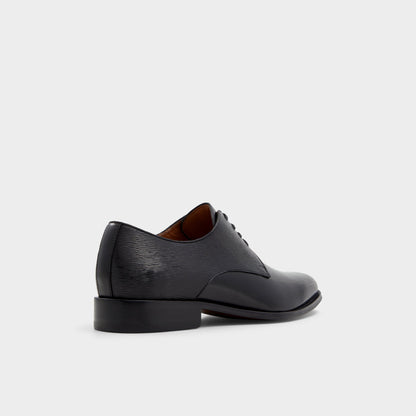 Aldo Halbart Black Leather Embossed Men's Oxfords & Lace-ups - Oxford shoe