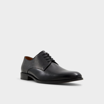 Aldo Halbart Black Leather Embossed Men's Oxfords & Lace-ups - Oxford shoe