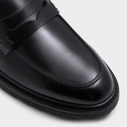 Aldo Aleris Black Men's Dress Shoes - Loafer, Lug sole