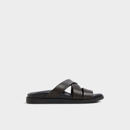 Aldo Kairo Dark Brown Men's Sandals & Slides - Slide sandal