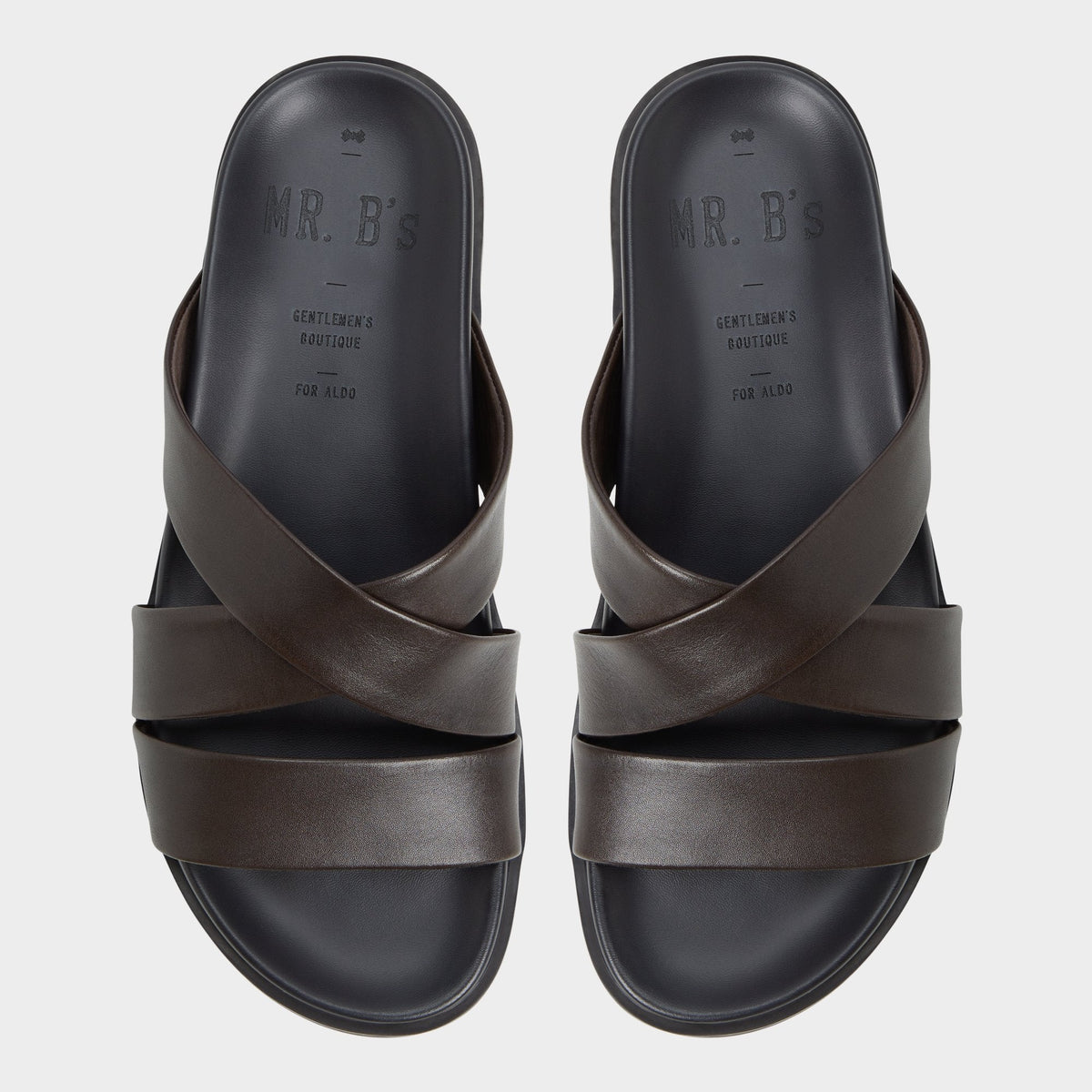 Aldo Kairo Dark Brown Men's Sandals & Slides - Slide sandal