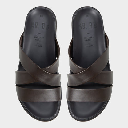 Aldo Kairo Dark Brown Men's Sandals & Slides - Slide sandal