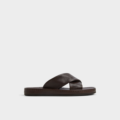 Aldo Steele Dark Brown Men's Sandals & Slides - Slide sandal