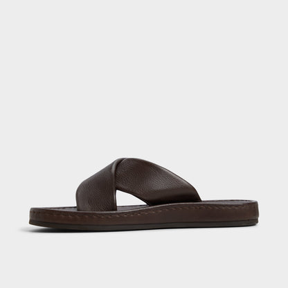 Aldo Steele Dark Brown Men's Sandals & Slides - Slide sandal
