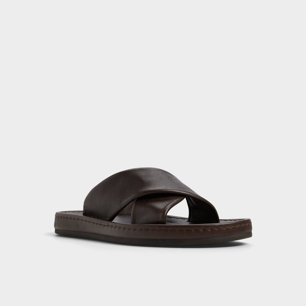 Aldo Steele Dark Brown Men's Sandals & Slides - Slide sandal