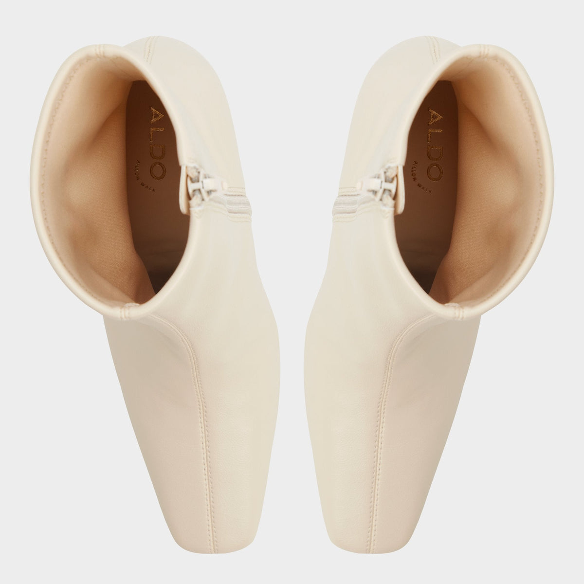 Aldo Cybele in Cream - Ankle boot, Block heel
