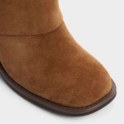 Aldo Nolya in Medium Brown - Ankle boot, Block heel