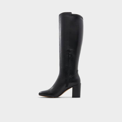 Aldo Satori Black/Black Women's Tall Boots - Knee-high boot, Block heel