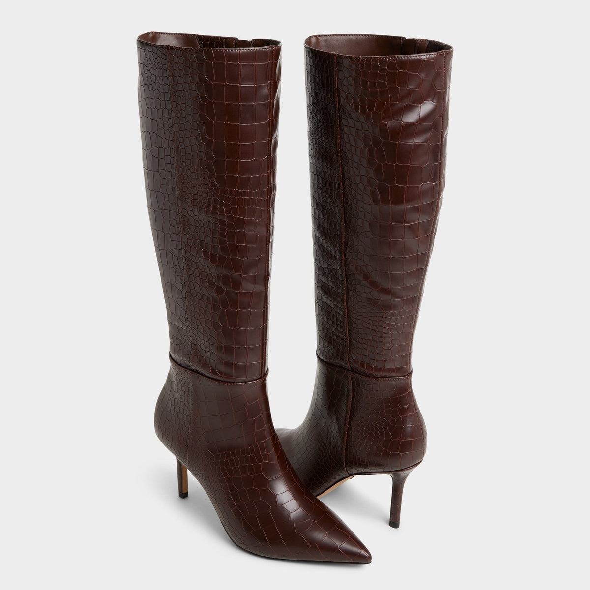 Aldo Saphiria Dark Brown Women's Tall Boots - Knee-high boot, Stiletto heel