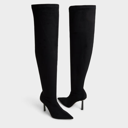 Aldo Caldan in Black - Over-the-knee boot, Stiletto heel