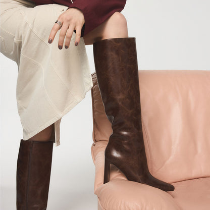Aldo Elyne in Wc Medium Brown - Knee-high boot