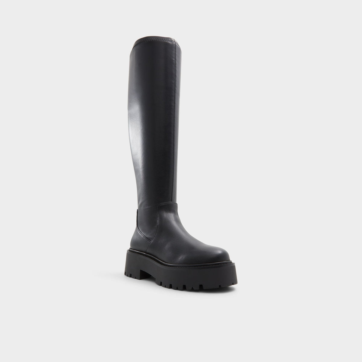 Aldo Carelden Black Women's Tall Boots - Knee-high boot, Lug sole